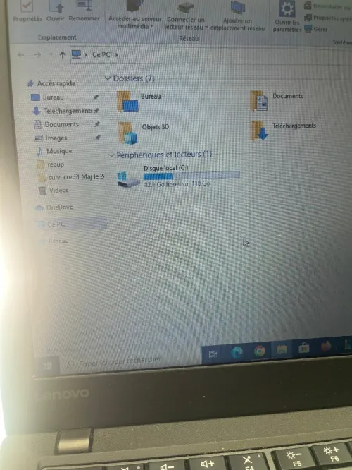 Lenovo ThinkPad - Intel Core i7 7ème Gen vPro - 8 Go RAM - SSD 118 Go - PC Portable Professionnel