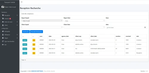 Logiciel gestion Transport marchandise