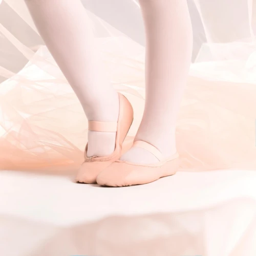 chaussons de danse classique type demi-pointe