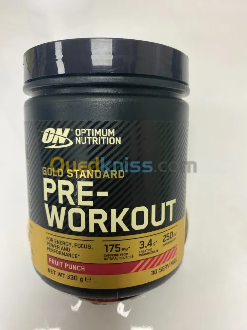 OPTIMUM NUTRITION PRE WORKOUT GOLD STANDARD fruit punch 330gr