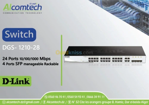SWITCH GÉRABLE DGS-1210-28