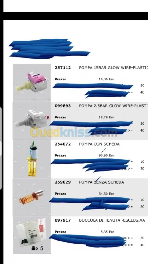 Piece de rechange pour distributeurs