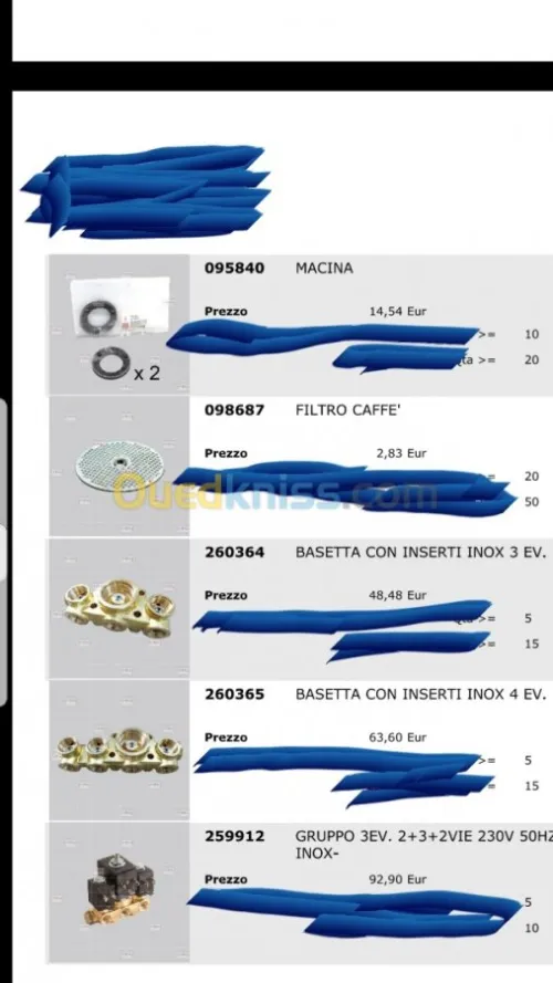 Piece de rechange pour distributeurs