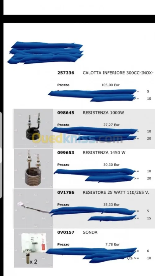 Piece de rechange pour distributeurs