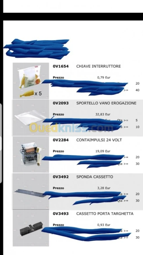 Piece de rechange pour distributeurs