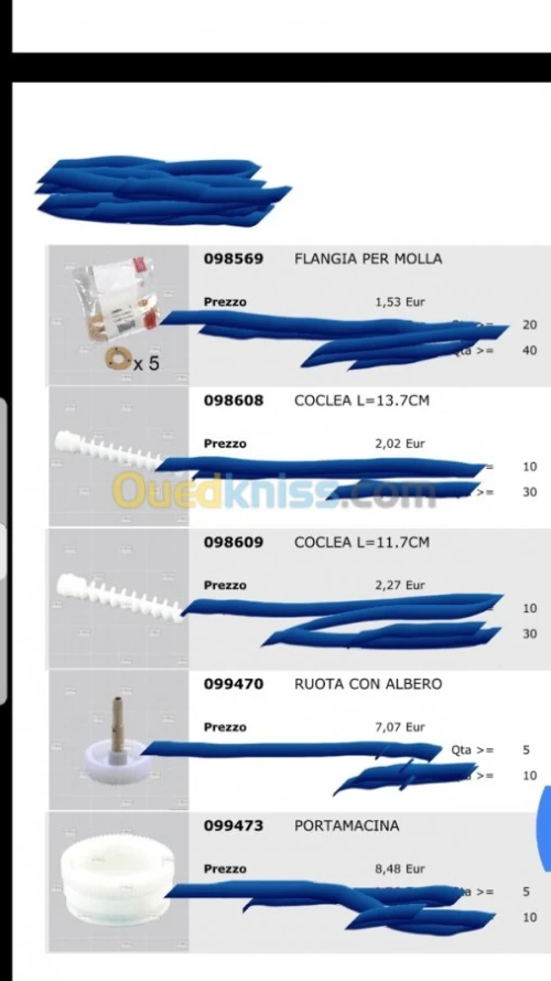 Piece de rechange pour distributeurs