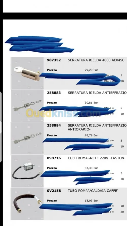 Piece de rechange pour distributeurs