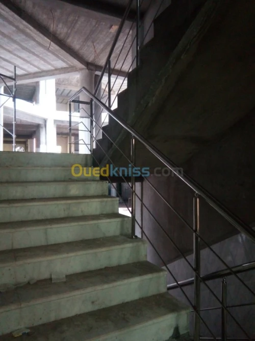 Rampe d'escalier inox et garde corps  