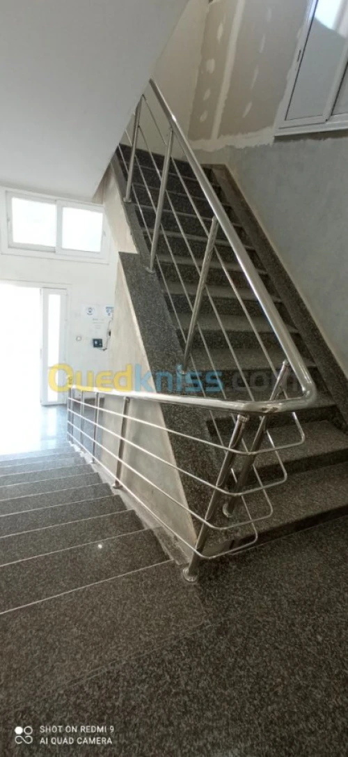 Rampe d'escalier inox et garde corps  