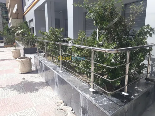  rampe d'escalier en inox et verre 
