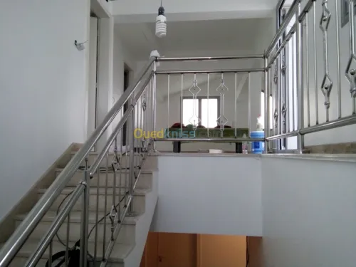  rampe d'escalier en inox et verre 