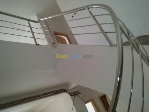  rampe d'escalier en inox et verre 