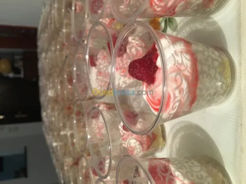 gateaux sec, salés et creme en vérrine