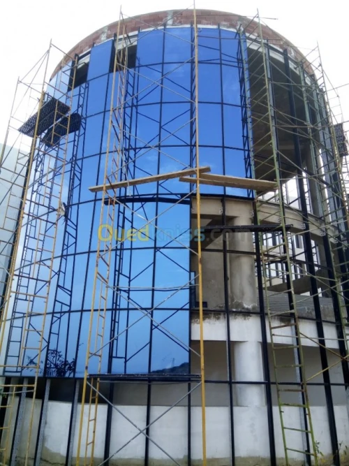 ALUCOBOND & mûr rideaux