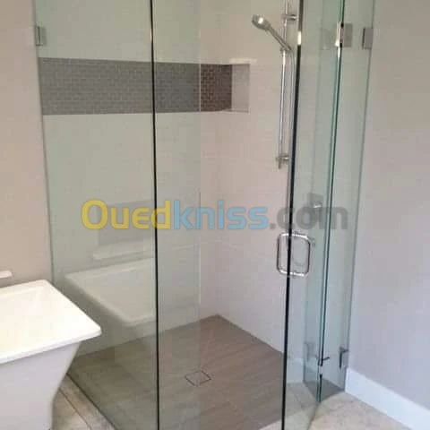 Cabine de douche verre trempé italien 