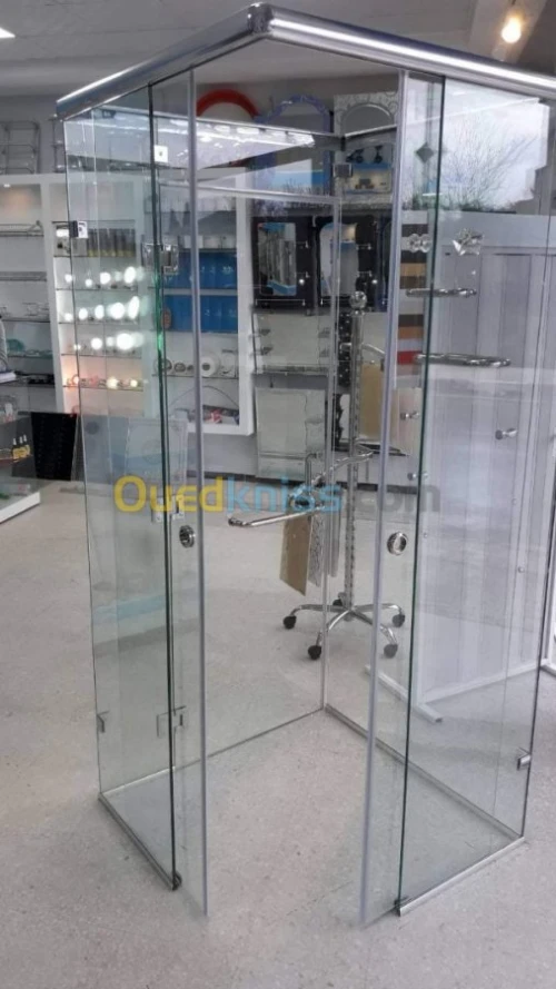 Cabine de douche verre trempé italien 