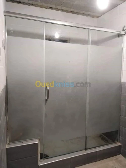Cabine de douche verre trempé italien 