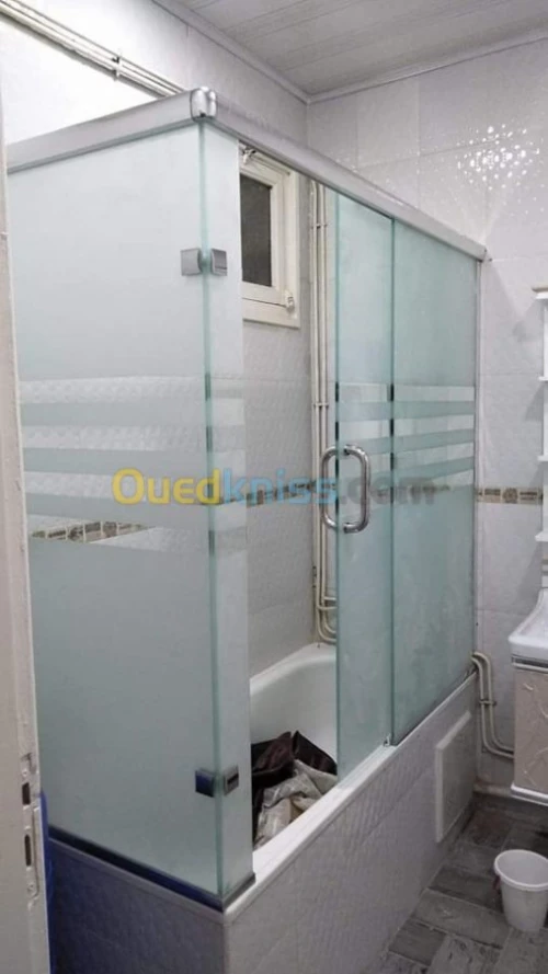 Cabine de douche verre trempé italien 