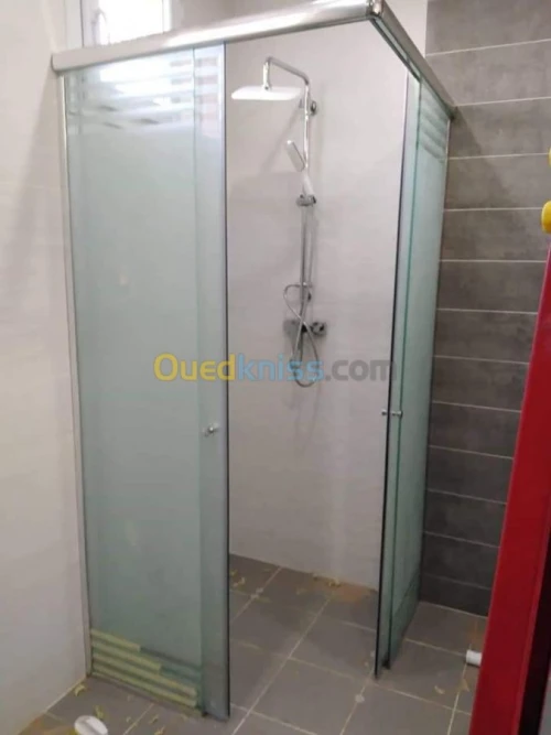 Cabine de douche verre trempé italien 