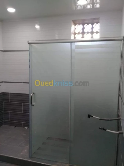 Cabine de douche verre trempé italien 