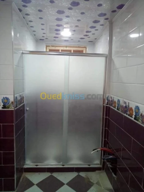 Cabine de douche verre trempé italien 
