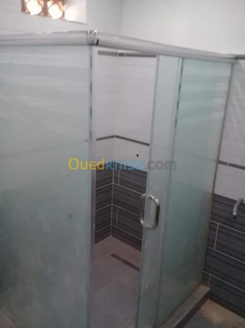 Cabine de douche verre trempé italien 