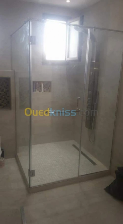 Cabine de douche verre trempé italien 