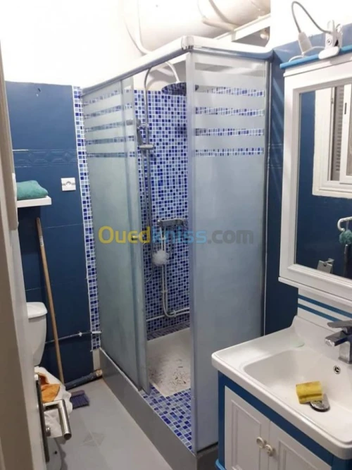 Cabine de douche verre trempé italien 