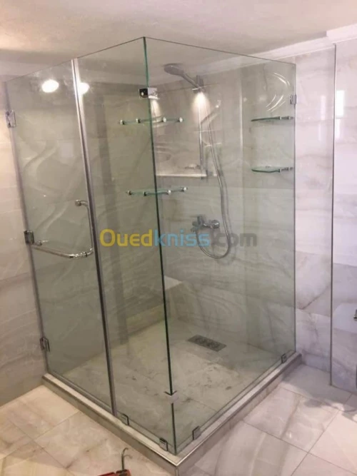 Cabine de douche verre trempé italien 