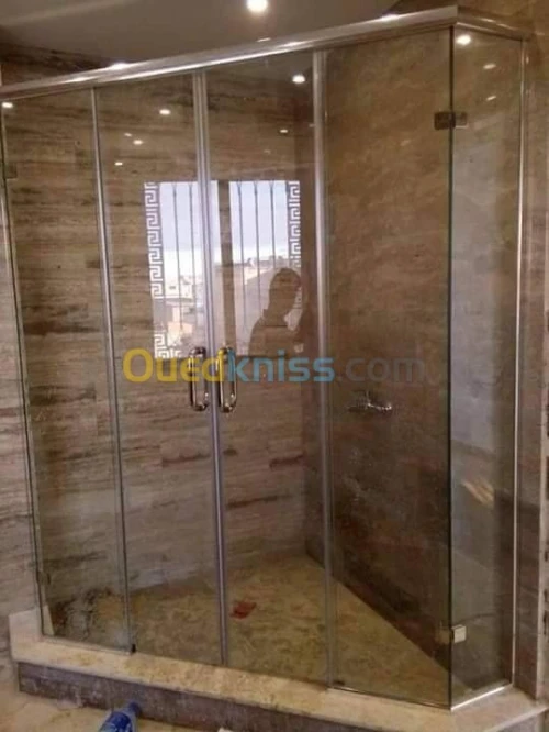 Cabine de douche verre trempé italien 