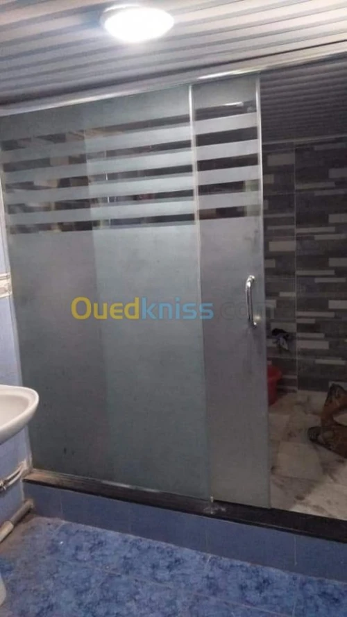Cabine de douche verre trempé italien 