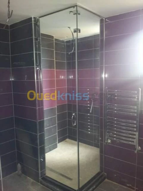Cabine de douche verre trempé italien 