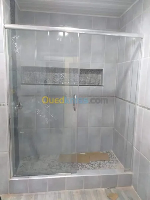 Cabine de douche verre trempé italien 