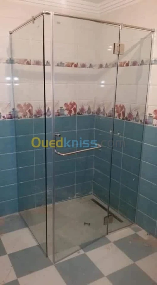 Cabine de douche verre trempé italien 