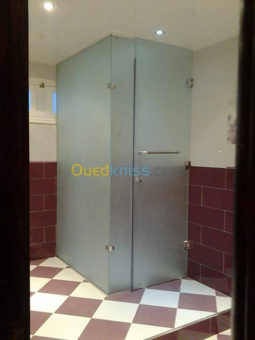 Cabine de douche verre trempé italien 