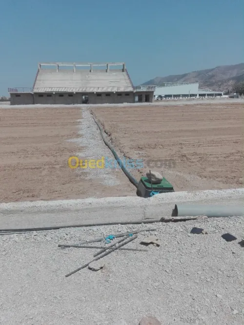 Etude, Installation système arrosage