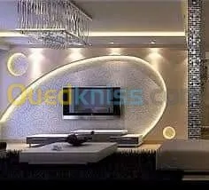 Placo plâtre , décoration,3d