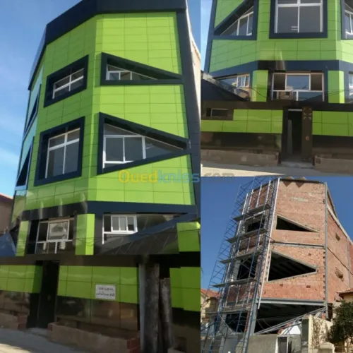Habillage de façade de bâtiment