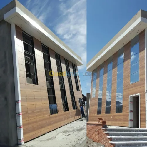 Habillage de façade de bâtiment