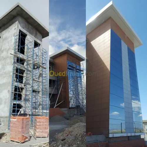 Habillage de façade de bâtiment