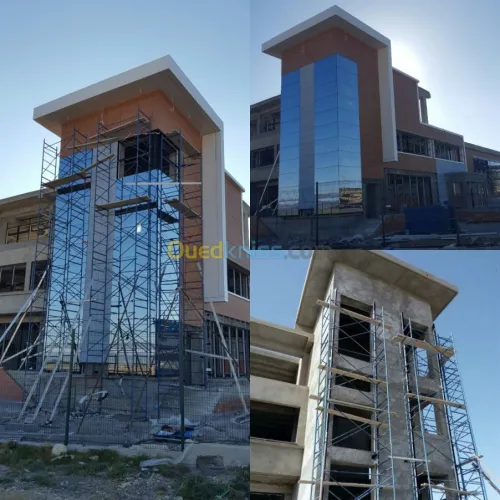 Habillage de façade de bâtiment