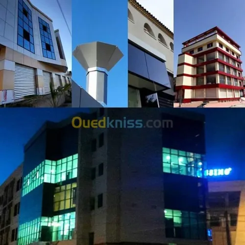 Habillage de façade de bâtiment