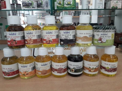 Les huiles végétales conditionnée 