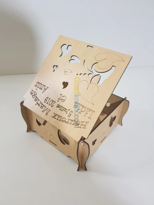 Boîte à gâteaux علب حلويات بالخشب 