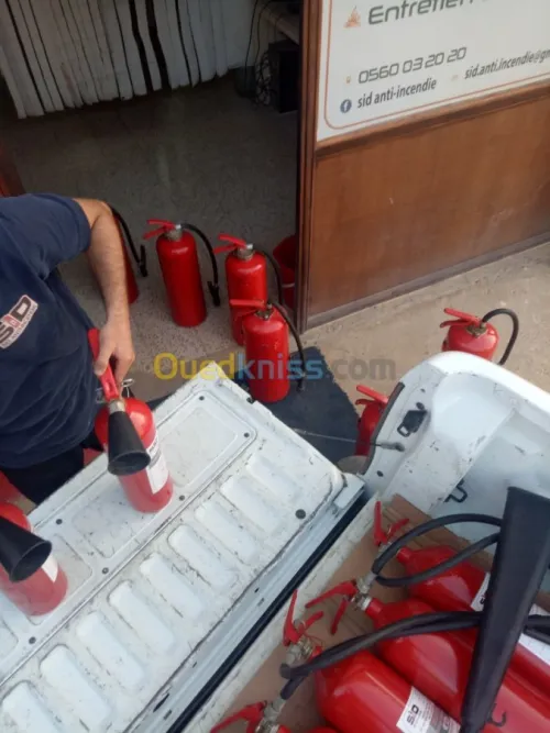 Vente et entretien des  extincteurs