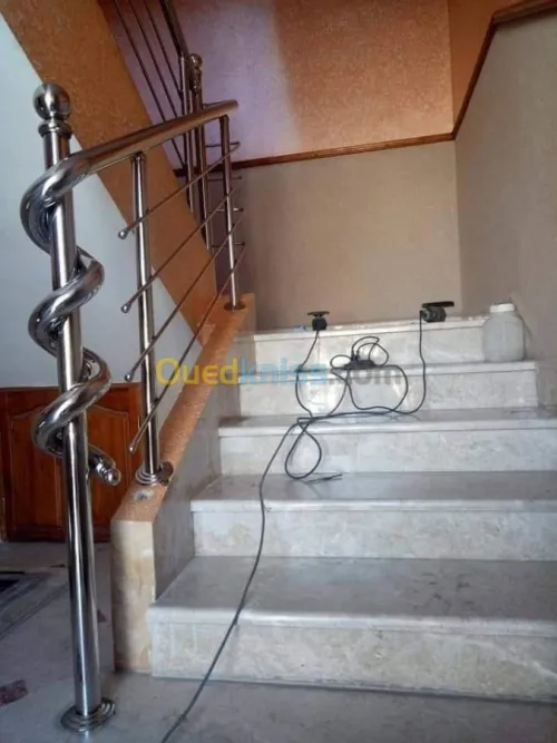 Rampe d'escalier en Inox 