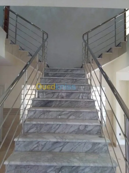 Rampe d'escalier en Inox 