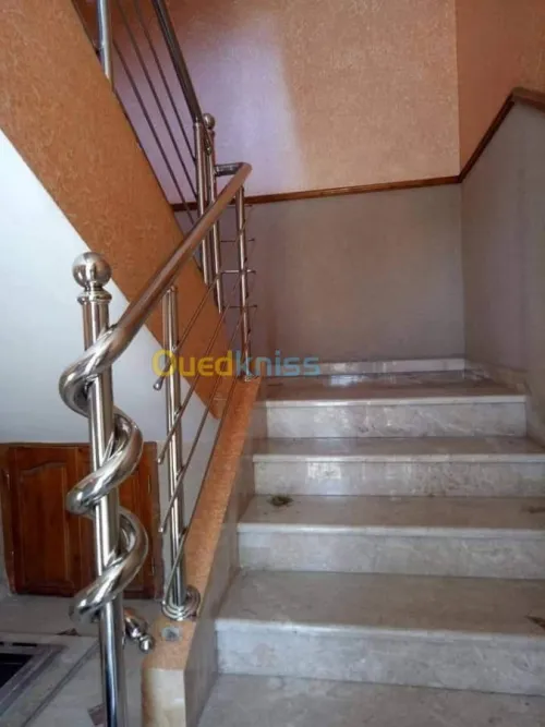 Rampe d'escalier en Inox 
