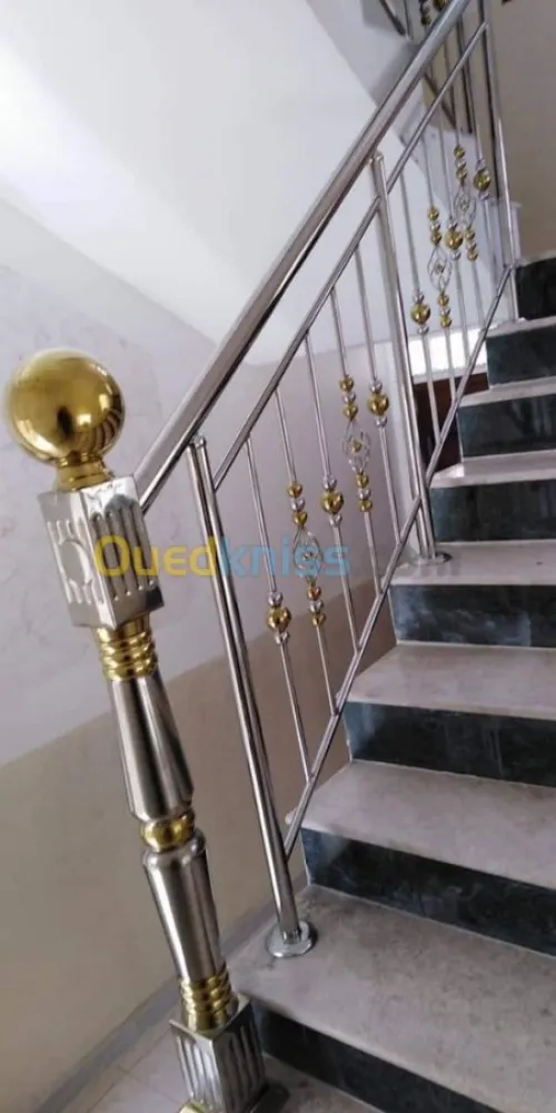 Rampe d'escalier en Inox 