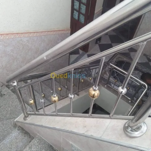 Rampe d'escalier en Inox 